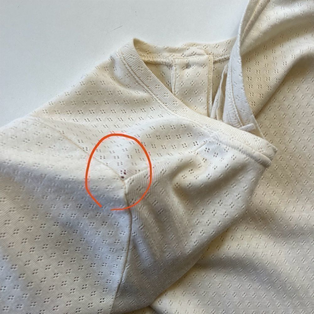 Twothirds Pointelle Henley Tee Small - Picture 9 of 9